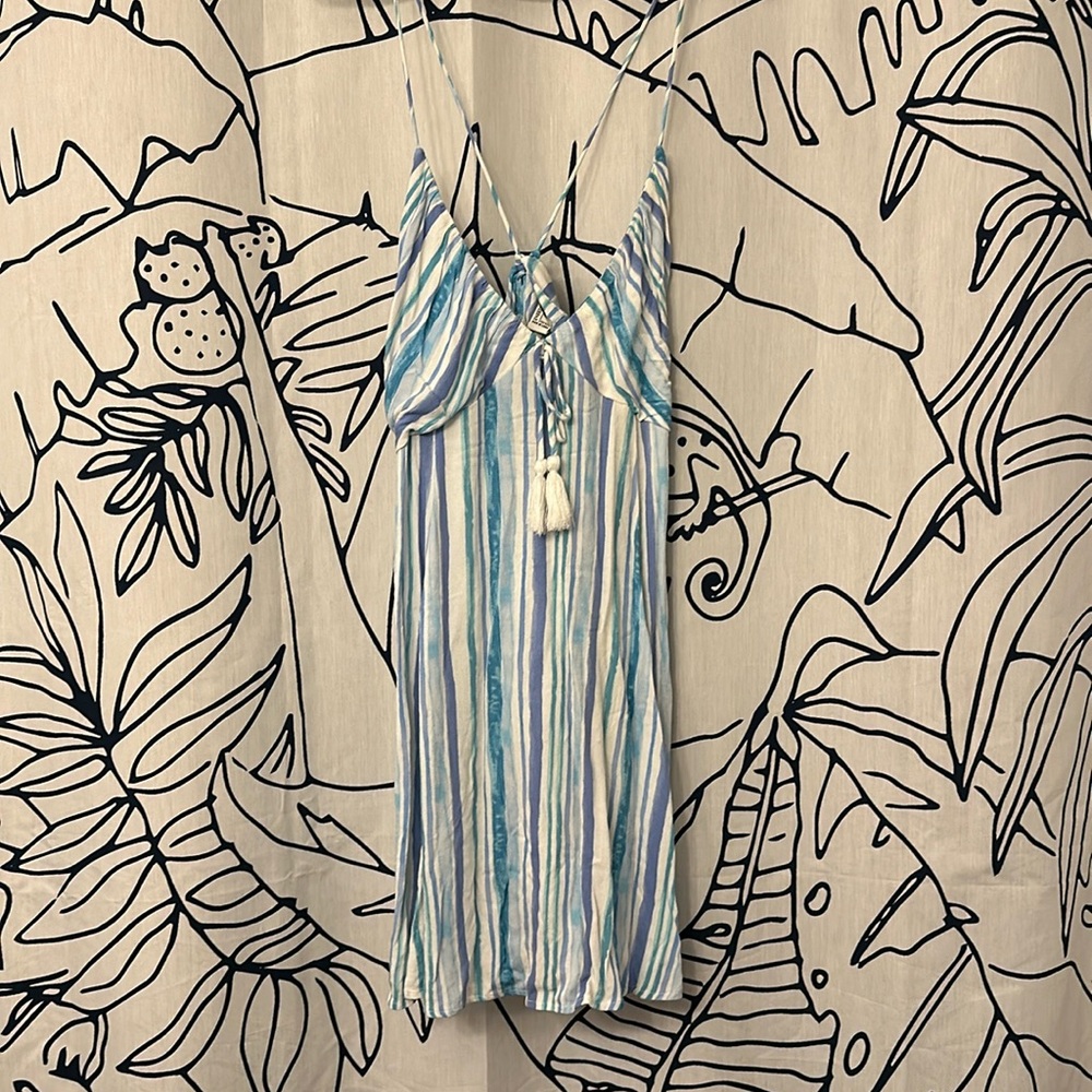 Fun blue summer dress size large